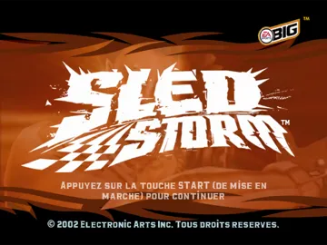 Sled Storm screen shot title